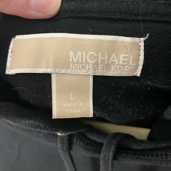 Michael Kors Black Classic Pullover Hoodie - Picture 2 of 6